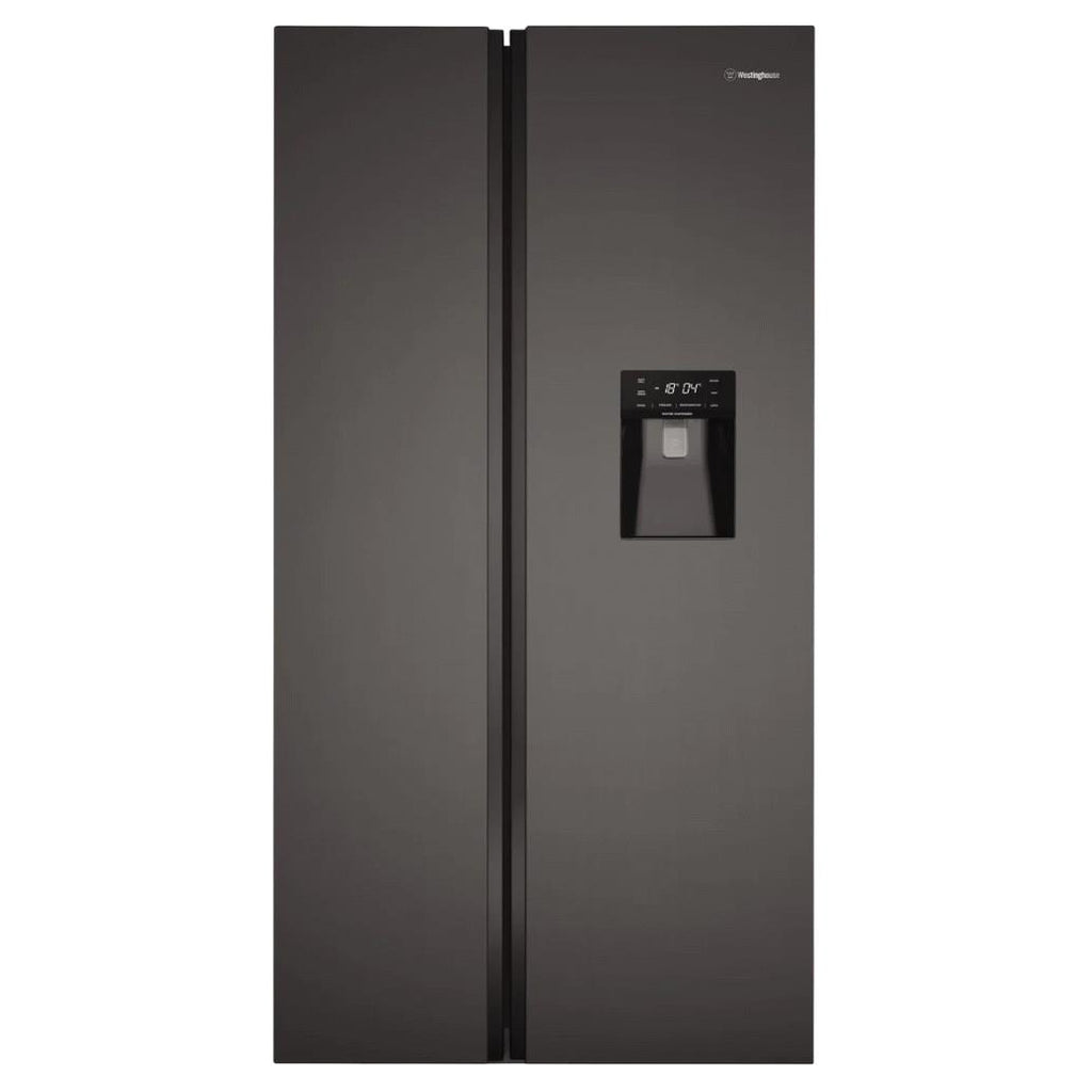 Westinghouse WSE6640BA 619L Side by Side Fridge (Black) JB HiFi