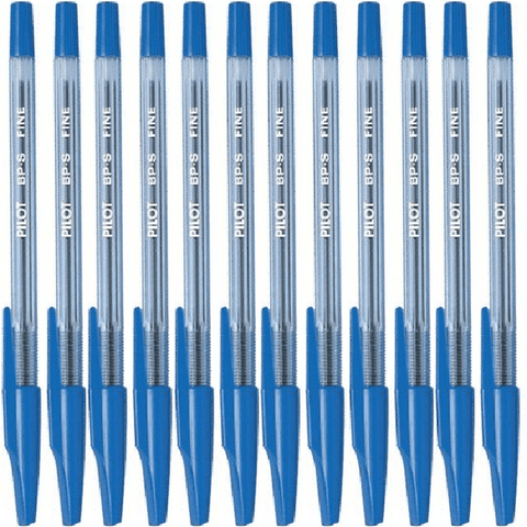 Pilot BP-S Box 12 Stick Type Ballpoint Pen 0.7mm Fine (Blue)