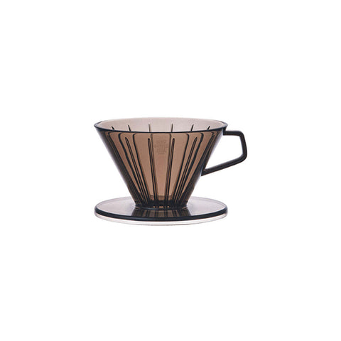 Kinto SCS Resin 4-Cup Pourover Coffee Brewer Maker 13cm with Handle Clear Grey