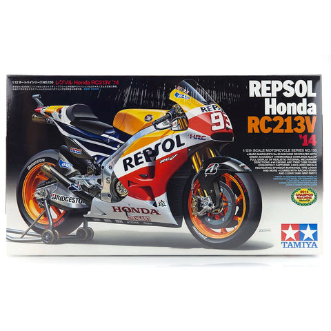 Tamiya 1/12 Repsol Honda RC212V 14 Motorcycle Scaled Plastic Model Kit