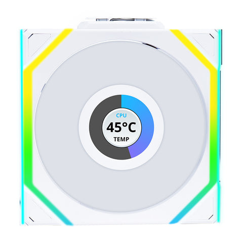 Lian Li Uni Fan 120mm SL Wireless Reverse Blade ARGB 4-Pin PWM White Fan