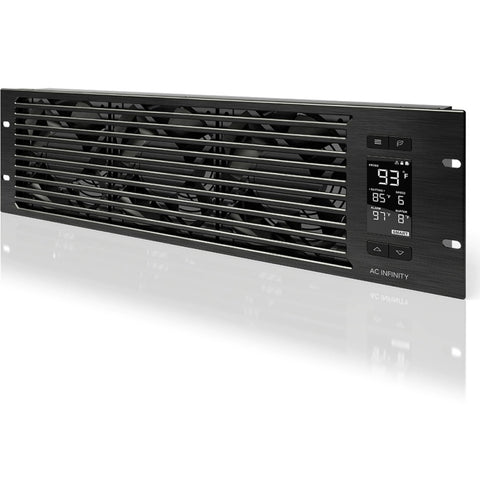 AC Infinity Cloudplate T9 Pro 3U Rack Cooler Front Exhaust Black