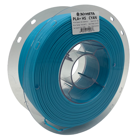 3D META High Speed PLA+ HS 3D Printing Filament - Cyan
