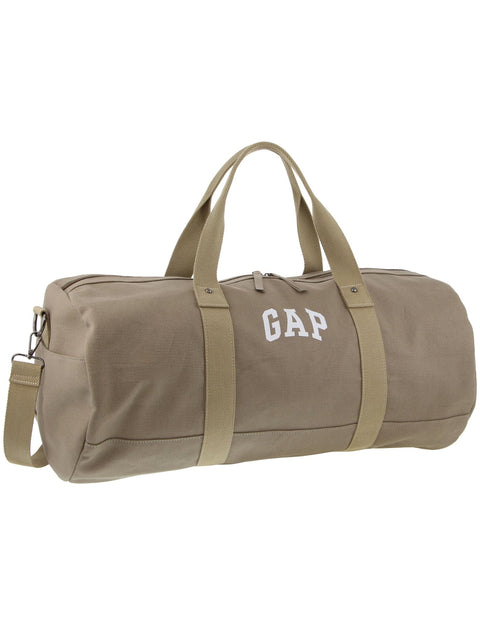 GAP Unisex Travel Canvas Overnighter/Duffle Barrell Bag 57x29cm Khaki