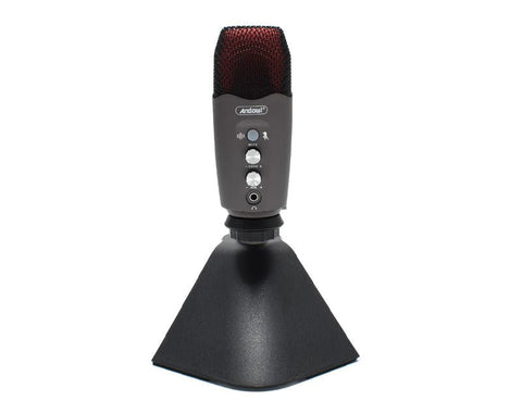 ANDOWL Professional Condenser Microphone Podcast USB Stand