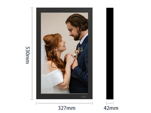 KODAK WF215 21.5 Inch WiFi Digital Photo Frame Black Wooden Frame
