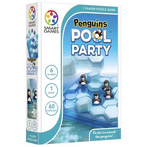 Smart Games Penguins Pool Party Single Player Puzzle Game