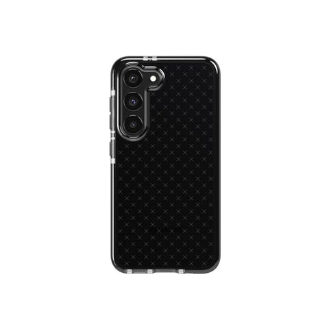 Tech21 Evo Check Phone Case for Samsung Galaxy S23 (Smokey/Black)