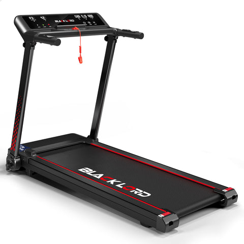 BLACK LORD Treadmill Electric Exercise Foldable Running Machine Home Gym Fitness (Black)