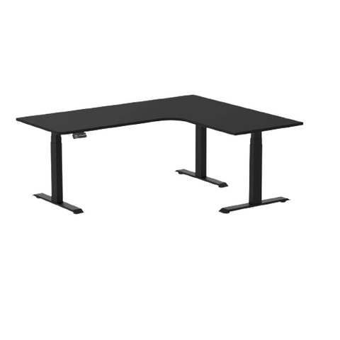 Desky Sigma L-Shape Gaming Desk Left Return 180 cm Matte Black Frame