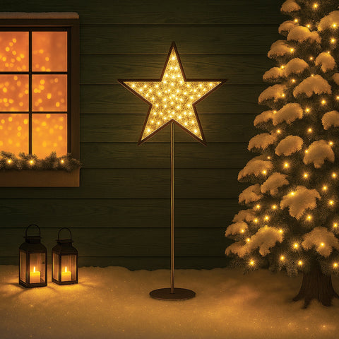 Lexi 2D Mesh Star LED String Lights (Warm White)