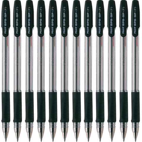 Pilot BPS-GP Box 12 Ballpoint Pen Fine 0.7mm (Black)