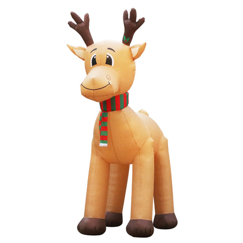 Jingle Jollys Christmas Inflatable Reindeer 5M Illuminated Decorations