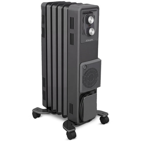 Dimplex 1500W Oil Free Portable Column Heater/Heating with Turbo Fan/Thermostat (Black)