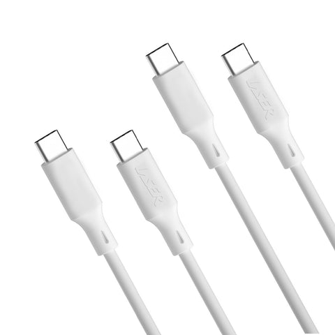 Laser (2-Pack) USB-C to USB-C Charging Cable 1m (White)