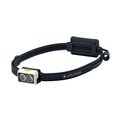 Ledlenser NEO3 Running Headlamp LED AAA Lightweight Red Rear Light - Lime