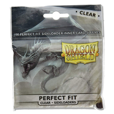 Arcane Tinmen Dragon Shield Standard 100ct Perfect Fit Sideloader Clear Inner Sleeves 63x88mm