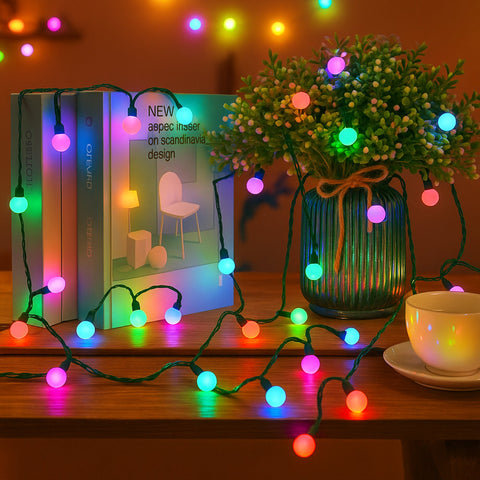 Lexi Lighting 300 LED Cherry Balls Multicolour Cluster Christmas Lights