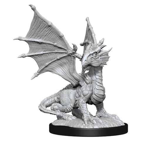 Wizards Of The Coast D&D Nolzurs Marvelous Unpainted Miniatures Silver Dragon Wyrmling & Female Halfling