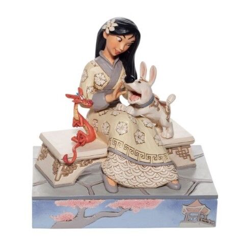 Jim Shore Disney Traditions - Mulan - Honourable Heroine White Woodland