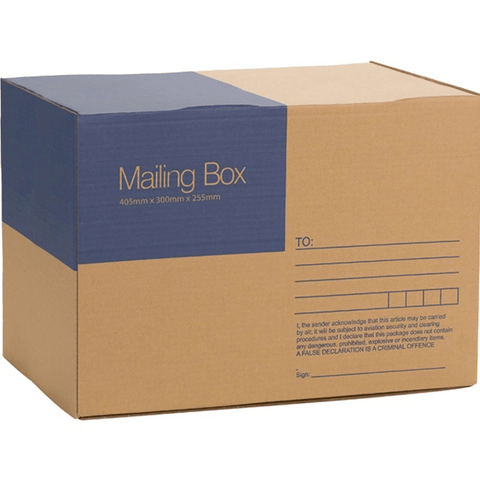 Cumberland Mailing Box 405x300x255mm Brown Pack 25