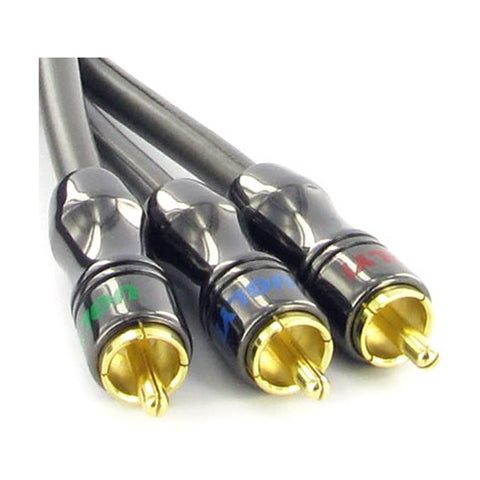 10m Ugly Premium Component RGB Video Cable 3 RCA 75 Ohm Shielded OFC Gold Plated
