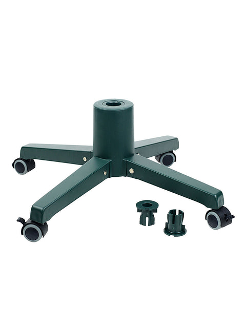 Christmas Warehouse - TREEST26 Universal Mobile Artificial Tree Stand On Wheels | Fits 19mm-32mm Poles Green