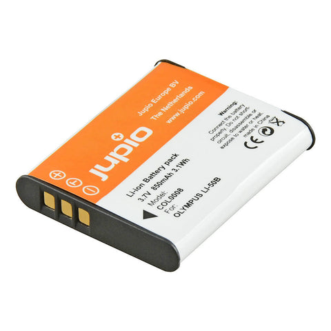 Jupio Li-Ion 3.7V 850mAh Rechargeable Battery For Olympus Li-50B Camera