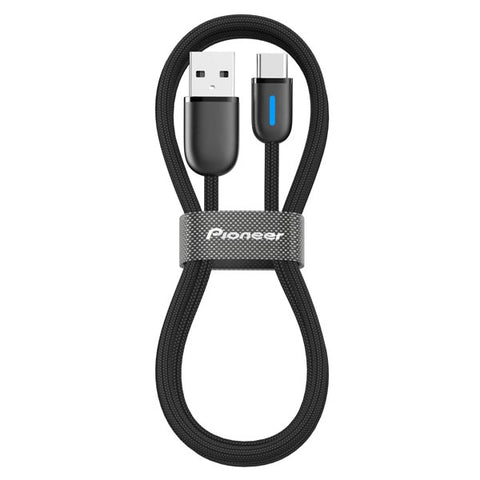 Pioneer USB-C Braided Cable 1m - USB-A to USB-C Charging Data Cable