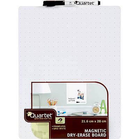 Quartet Whiteboard Magnetic Tile Grid 216x280mm (White)