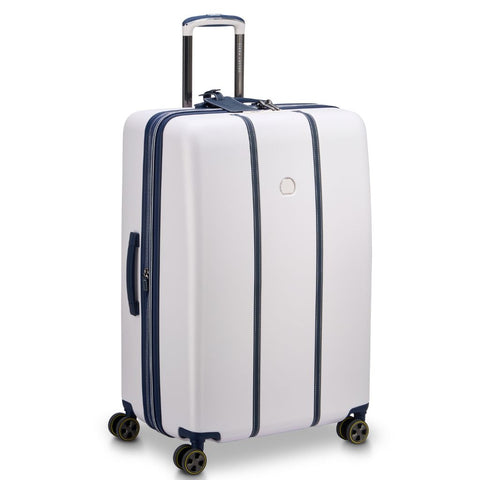 Delsey Cadense 76cm Large Exp Luggage - Ivory/Navy