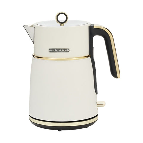 Morphy Richards Signature Soft Gold Kettle 2200W 1.5L 360 Base (Matte White)