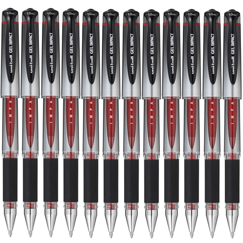 Uni-Ball UM-153 Signo Broad Gel Ink Impact Pen 1.0mm (Red) [Box 12]