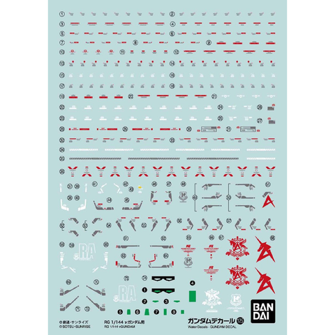 Bandai Gundam Decal 125 RG 1/144 ?u Gundam