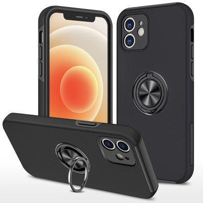Redefine Magnetic Ring Holder Case for iPhone 12 (Black)