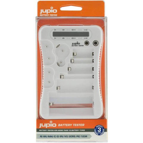 Jupio Battery Tester Suits CR123A/CR2/CR-V3/2CR5/CR-P2 (White)