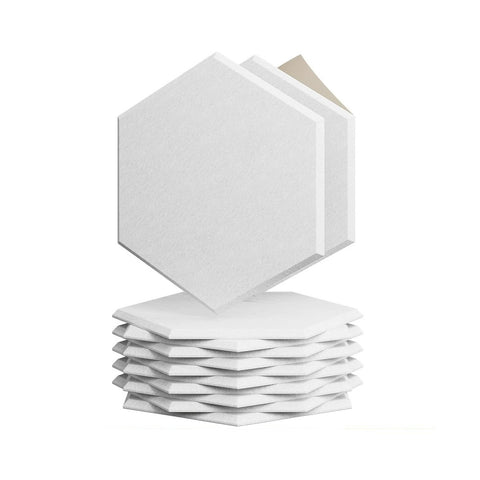 iDeer Life Acoustic Foam Panels 12pcs Hexagon White