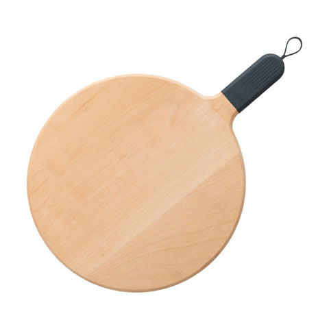 ZiiPa Sora Beech Wood Pizza Serving Board Silicone Handle 31cm Durable Slate