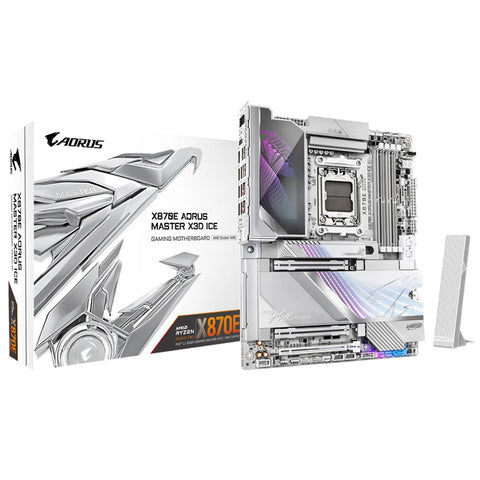 Gigabyte X870E Aorus Master X3D Ice AM5 ATX Motherboard