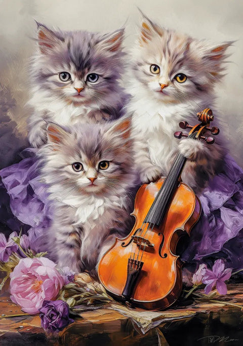 Castorland 500-Pieces Musical Kittens Puzzle