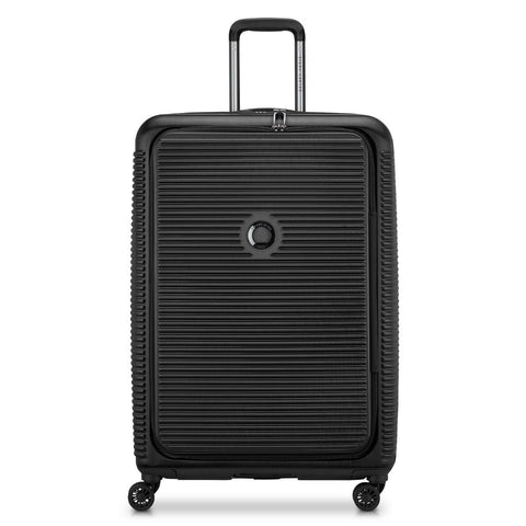 Delsey Freestyle Front Opening 76cm Large Luggage - Black