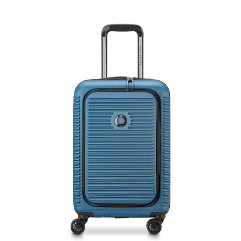 Delsey Freestyle Front Opening 55cm Cabin Luggage - Blue