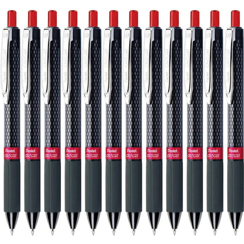 Pentel Oh! K497 Retractable Gel Rollerball Pen 0.7mm (Red) [Box 12]