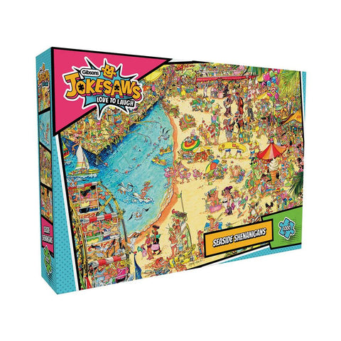Gibsons 1000-Pieces Jokesaws Seaside Shenanigans Puzzle