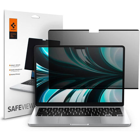 Spigen MacBook Air 13" 2026/2025/2024/2022 (M5/M4/M3/M2) Safe View Screen Protector 1PC (Clear)