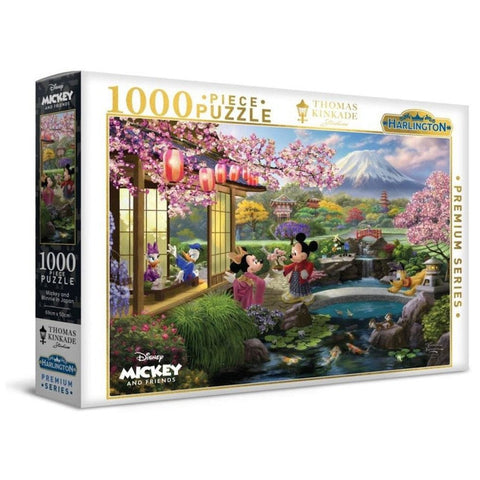 Harlington 1000pc Kinkade Mickey and Minnie Japan Puzzle