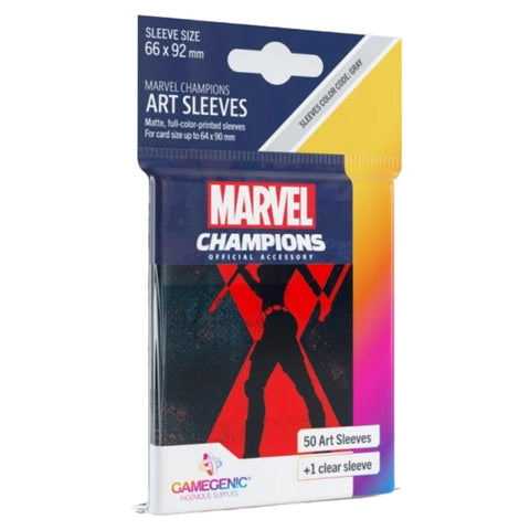 Gamegenic Marvel Champions Sleeves Black Widow