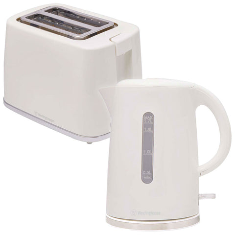 Westinghouse Kettle & Toaster Set - White