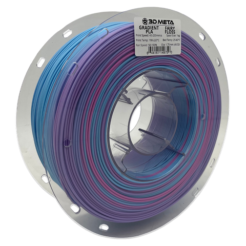 3D META Gradient PLA 3D Printing Filament - Fairy Floss