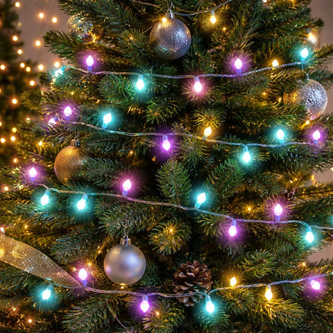 Lexi Lighting 100LED Mini Pine Cone String Light - Candy Colour